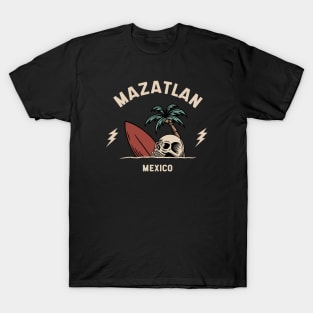 Vintage Surfing Mazatlan, Mexico T-Shirt